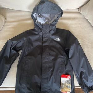 The North Face Girls black light rain jacket